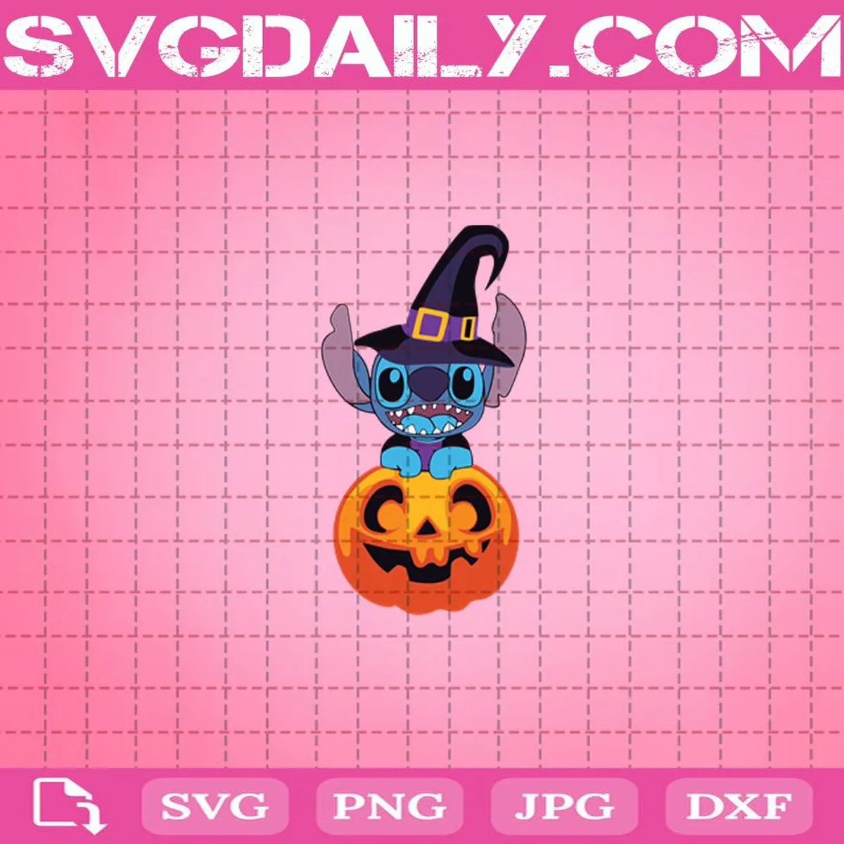 Witch Stitch Svg, Halloween Svg, Witch Svg, Stitch Svg, Stitch Pumpkin Svg, Disney Stitch Halloween Svg