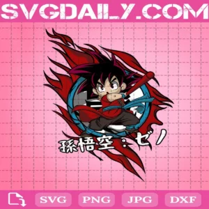 Xeno Goku Svg, Dragon Ball Super Heroes Svg, Dragon Ball Z Svg, Anime Svg, Svg Png Dxf Eps AI Instant Download