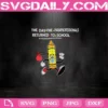 Yellow Crayon The Day The Teachers Returned To School Svg, Yellow Crayon Face Mask Svg, Back To School Svg
