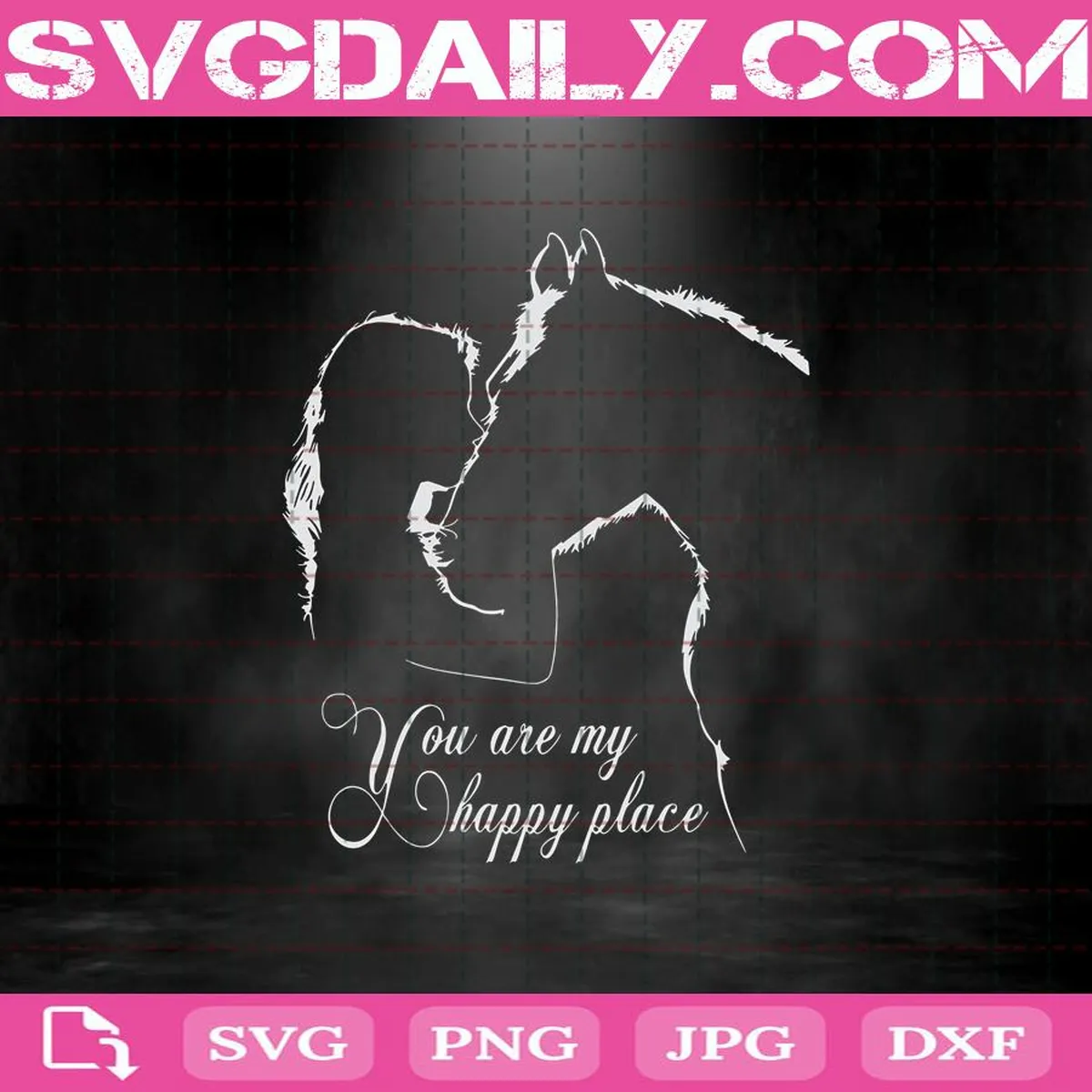 You Are My Happy Place Svg, Womens You Are My Happy Place Svg, Horse Lover Svg, Horse Girl Svg, Horse Gift Svg