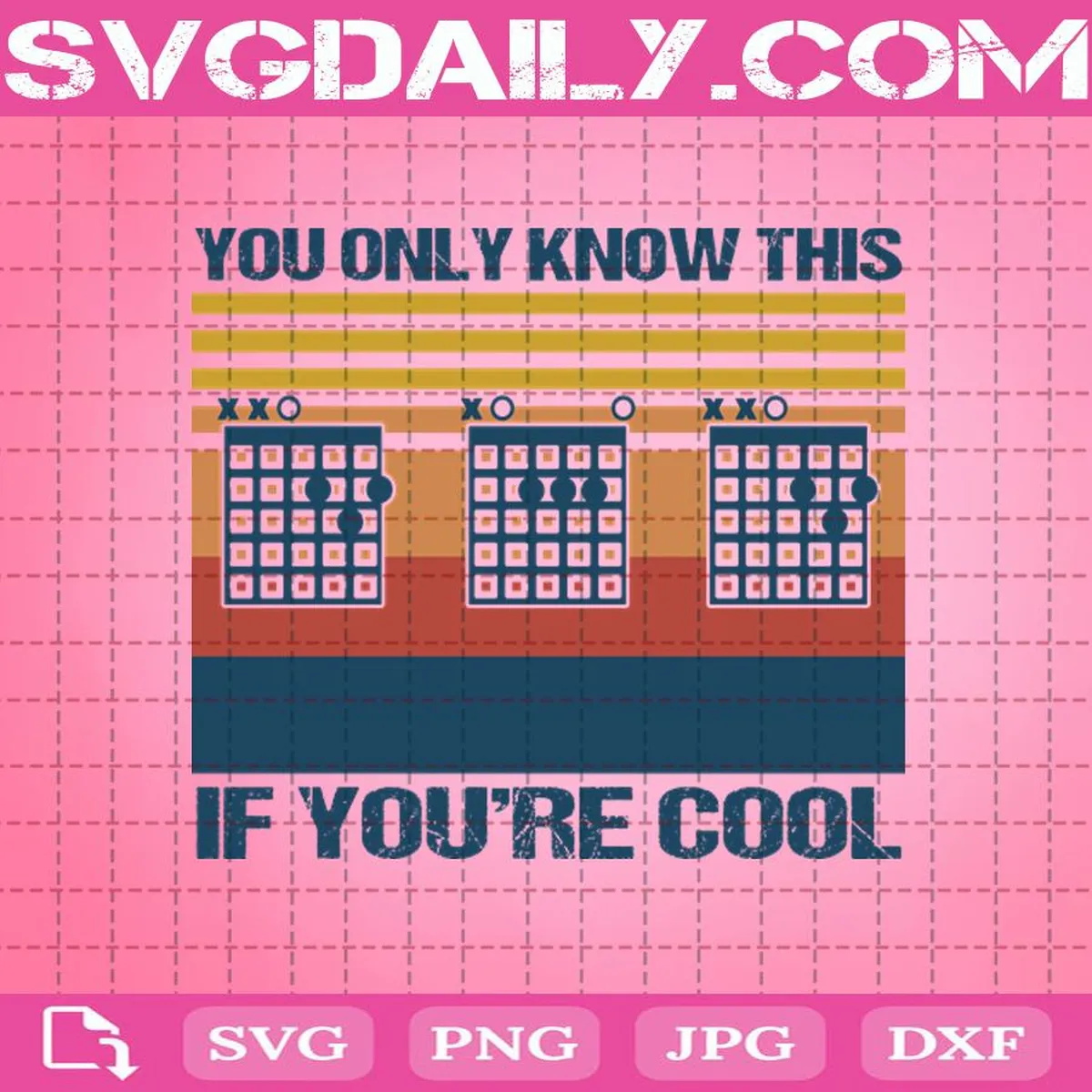 You Only Know This If You’re Cool Svg, Guitarist Christmas Svg, Guitarist Birthday Svg, Funny Guitar Svg, Svg Png Dxf Eps Download Files