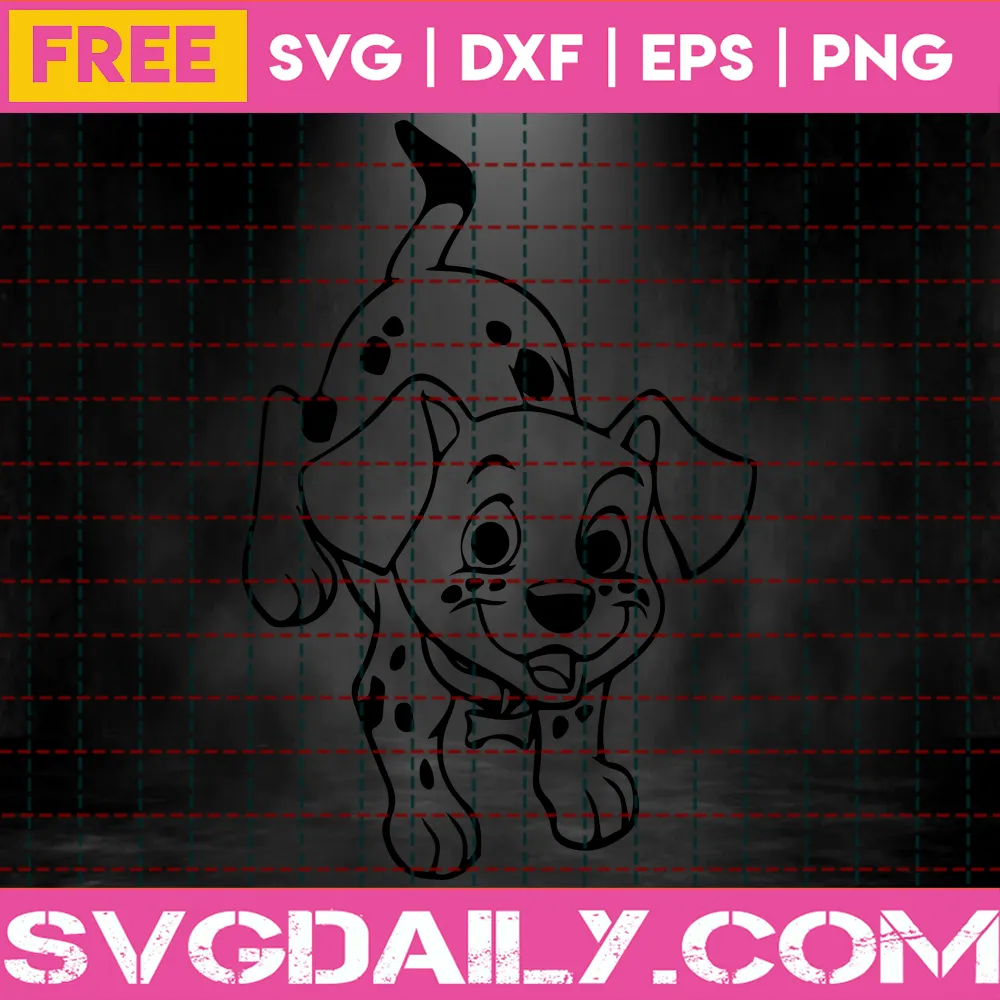 101 Dalmatians Svg Free, Best Disney Svg Files, Puppy Svg, Instant Download Invert