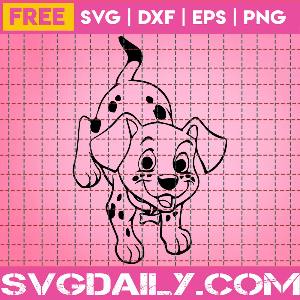 101 Dalmatians Svg Free, Best Disney Svg Files, Puppy Svg, Instant Download