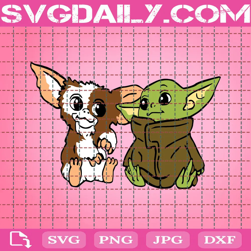 Baby Yoda Svg, Baby Yoda Clipart For Cricut And Silhouette, Gizmo Svg, Svg Dxf Eps Cut Files, Instant Download