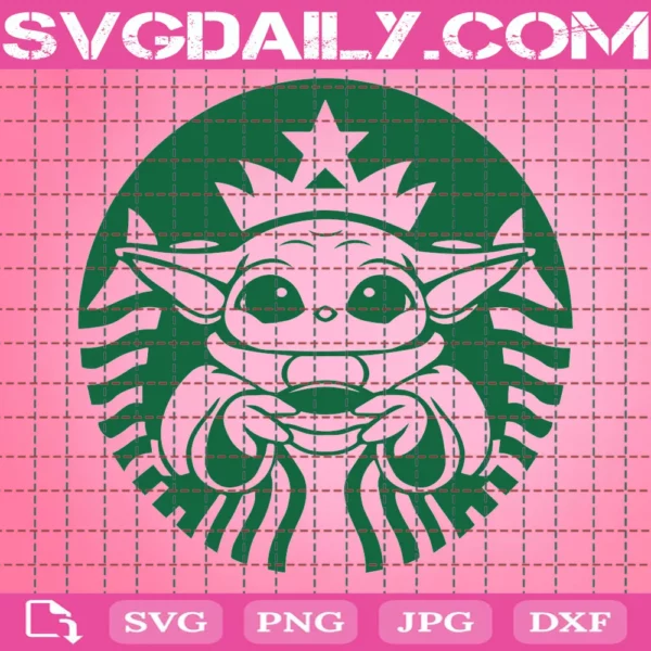 Baby Yoda Svg, Baby Yoda Tumbler Svg, Yoda Starbucks Svg, Yoda Svg, Instant Download