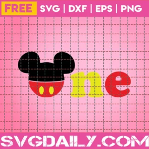 Disney First Birthday Svg Free, Disney 1St Birthday Svg, Mickey Mouse Svg