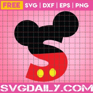Disney Font Svg Free, S Svg, Disney Svg, Instant Download, Silhouette Cameo