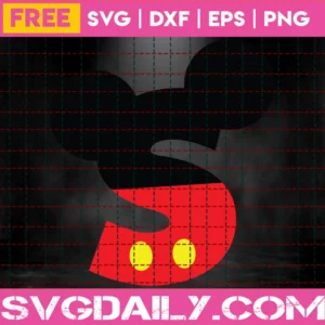 Disney Font Svg Free, S Svg, Disney Svg, Instant Download, Silhouette Cameo Invert