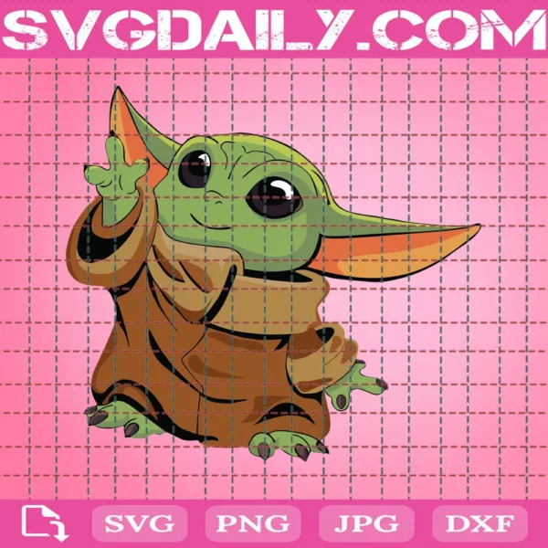 Grogu Svg Baby Yoda Svg Mandalorian Svg Star Wars Svg Cut File Cricut Svg Svg