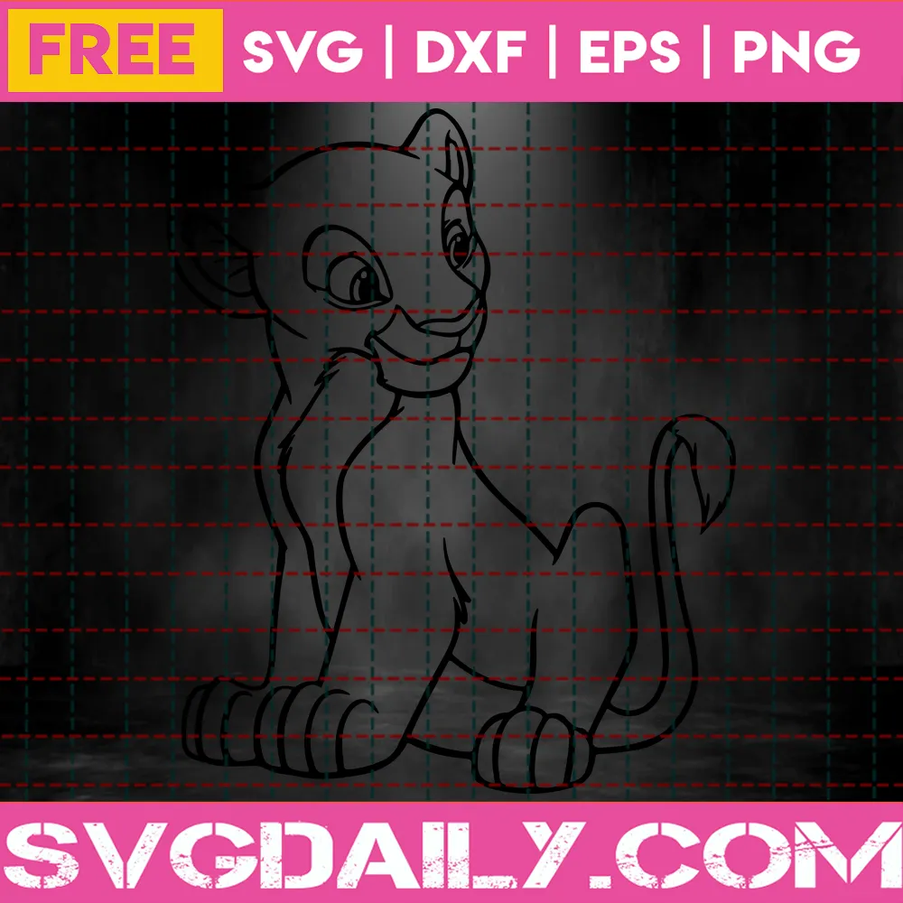 Nala Svg Free, The Lion King Svg, Best Disney Svg Files, Instant Download Invert