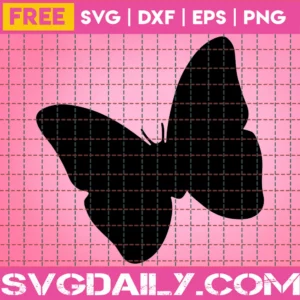 Butterfly Svg Free, Silhouette Svg, Butterfly Clip Art, Instant Download