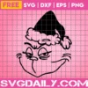 Free Grinch Face Svg File, Christmas Svg, Grinch Svg File, Instant Download