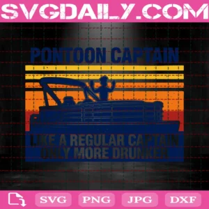 Pontoon Captain Like A Regular Captain Only More Drunker Pontoon Captain Beer Lover Boat Gift Boat Vintage Invert