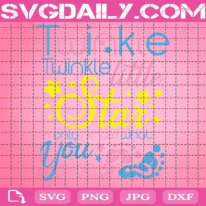 Twinkle Twinkle Little Star Baby Family Pregnancy Cutting File Design Digital Download Craft File New Born Commercial Licence Invert