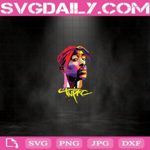 1 2Pac Hip Hop Makaveli Tupac Shakur Sticker Svg