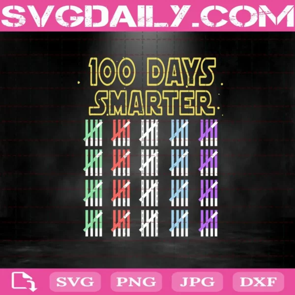 100 Days Smarter Svg