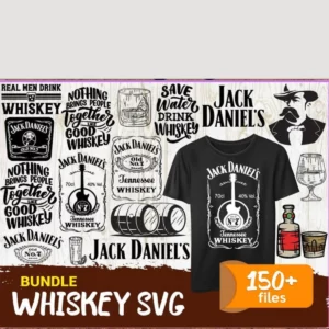150 Files Whiskey Svg Bundle