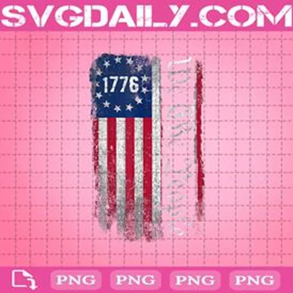 1776 We The People 4th Of July American Flag Png
