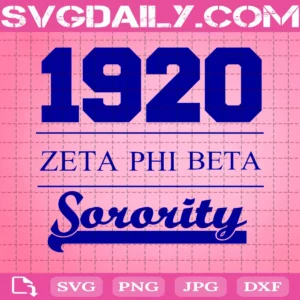 1920 Zeta Phi Beta Sorority Svg
