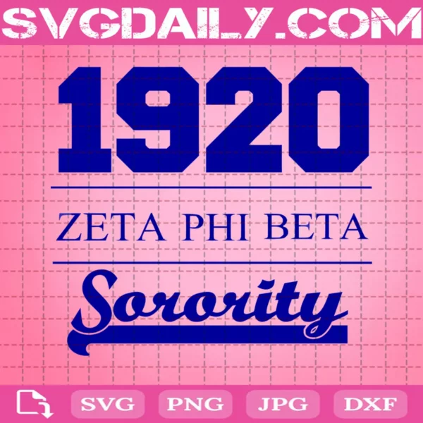 1920 Zeta Phi Beta Sorority Svg