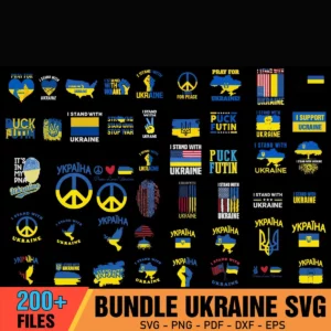 200 Files Ukraine SVG Bundle