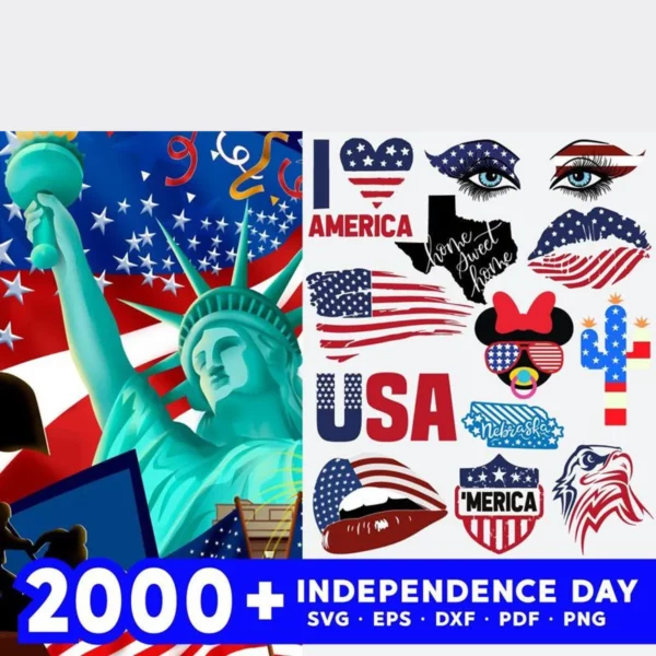 -2000+ Independence Day SVG