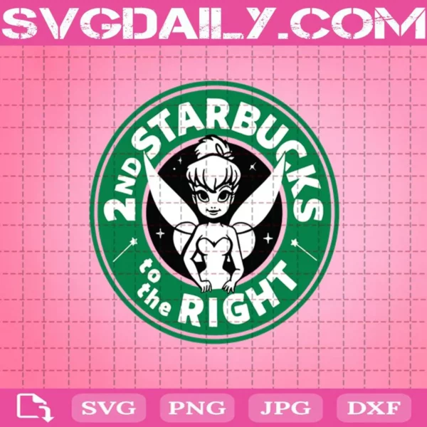 2Nd Starbucks To The Right Svg