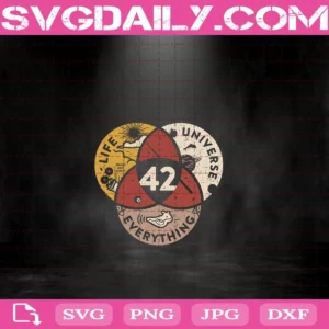 42 Answer To Life Universe And Everything Svg