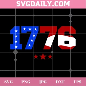 4Th Of July 1776 Svg Invert
