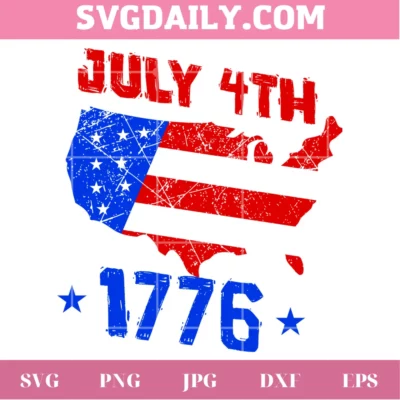 4Th Of July 1776 Svg