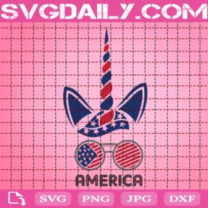 4Th Of July Unicorn Svg