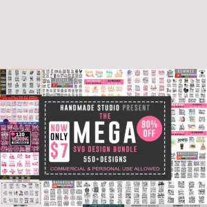550 Designs Mega Bundle Svg