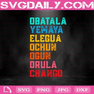 7 Seven African Powers Orisha Santeria Cuba Religion Svg