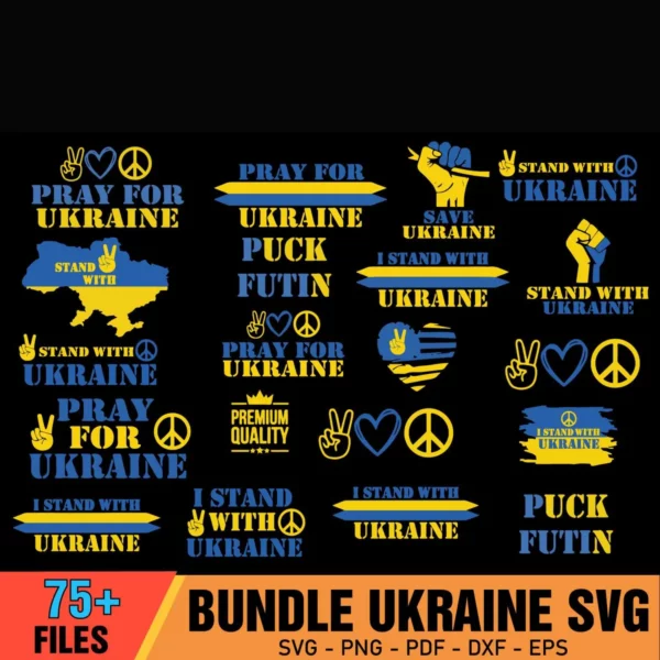 75+Files Ukraine SVG Bundle