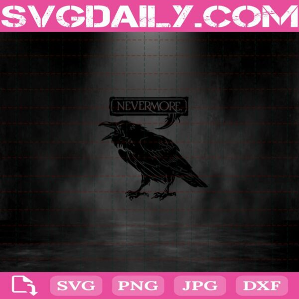 Crow Nevermore Gothic Raven In An Ornate Victorian Frame Svg Png Dxf Eps Cut File Instant Download