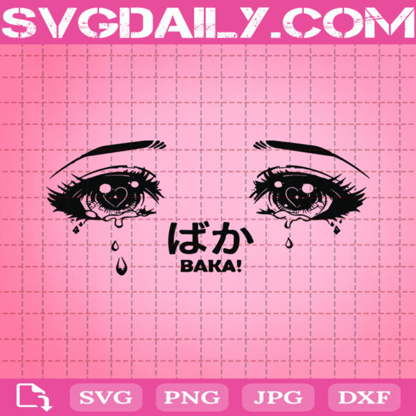 Crying Anime Girl Eyes Svg