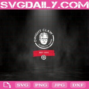 Dwight Claw Schrute Farms Beet Juice Svg
