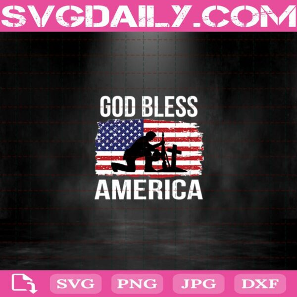 God Bless America Svg