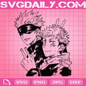 Itadori Yuji And Gojo Satoru Svg