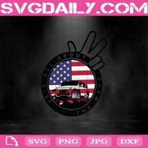 Jeep American Flag - It'S All About The Wave Svg Dxf Png Eps Cutting Cut File Silhouette Cricut