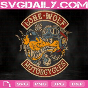 Lone Wolf Motorcycle Svg