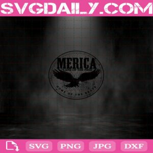 Men’S Merica Retro Distressed Eagle 4Th Of July Svg