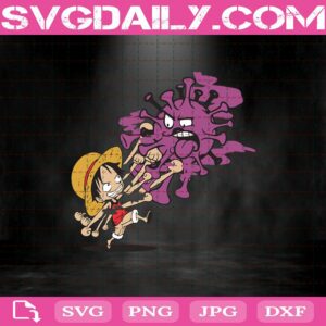 Monkey D. Luffy Fights Corona Svg