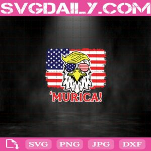 Murica Eagle Trump Hair Svg