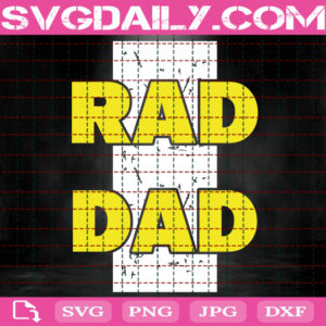 Rad Dad Svg, Father'S Day Svg