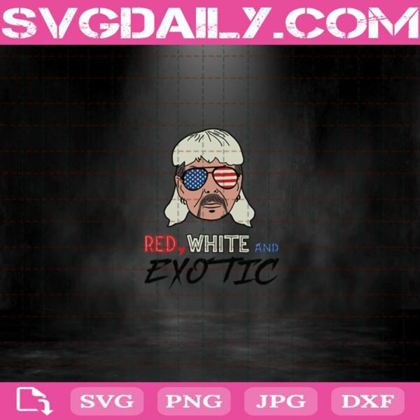 Red White And Exotic Svg
