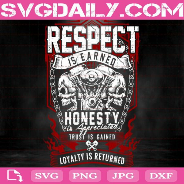 Respect Is Earned Honesty Is Appreciated Trust Is Gained Loyalty Is Returned Svg
