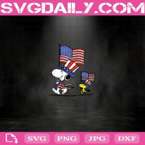 Snoopy 4Th Of July Svg
