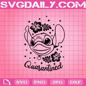 Stitch Quarantined Svg