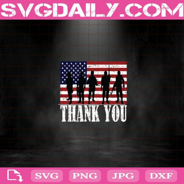 Thank You Svg, America Flag Svg